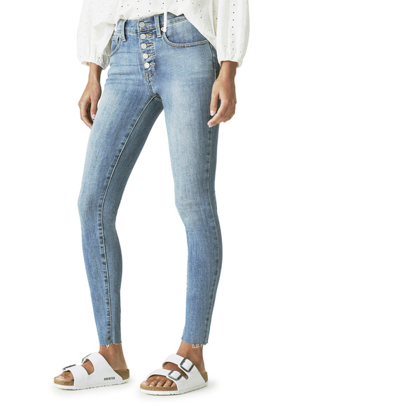 Lucky Brand Bridgette Skinny with Exposed Buttons - Osterley Ct - Picture 3 of 3
